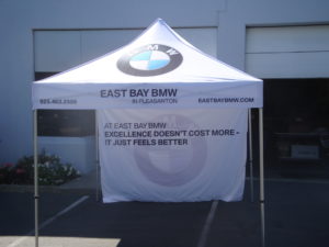 Canopies and backwall signage promotes branding so you can stand apart from the competition.