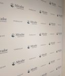 Consider permanent step and repeat signage on a company wall.