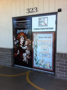 St. Anthony's of Padua signage by Insignia Designs